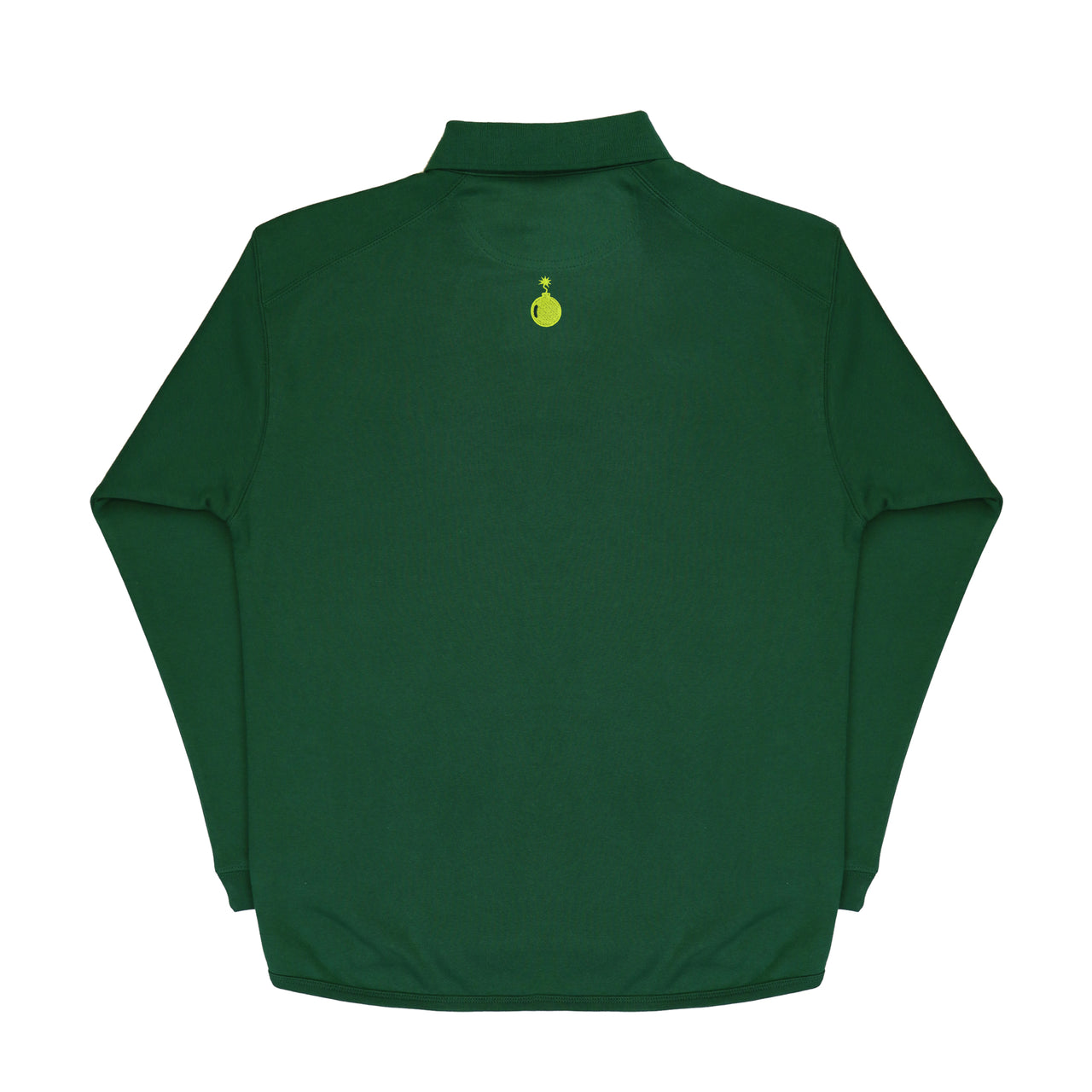 Big Bombs - Green - Collared Sweatshirt