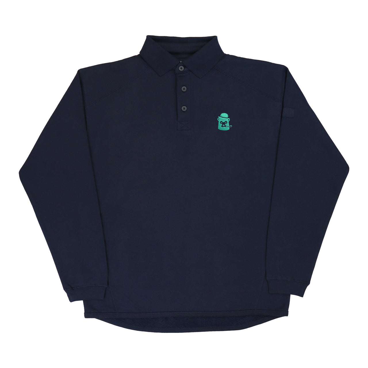 Big Bombs - Navy - Collared Sweatshirt