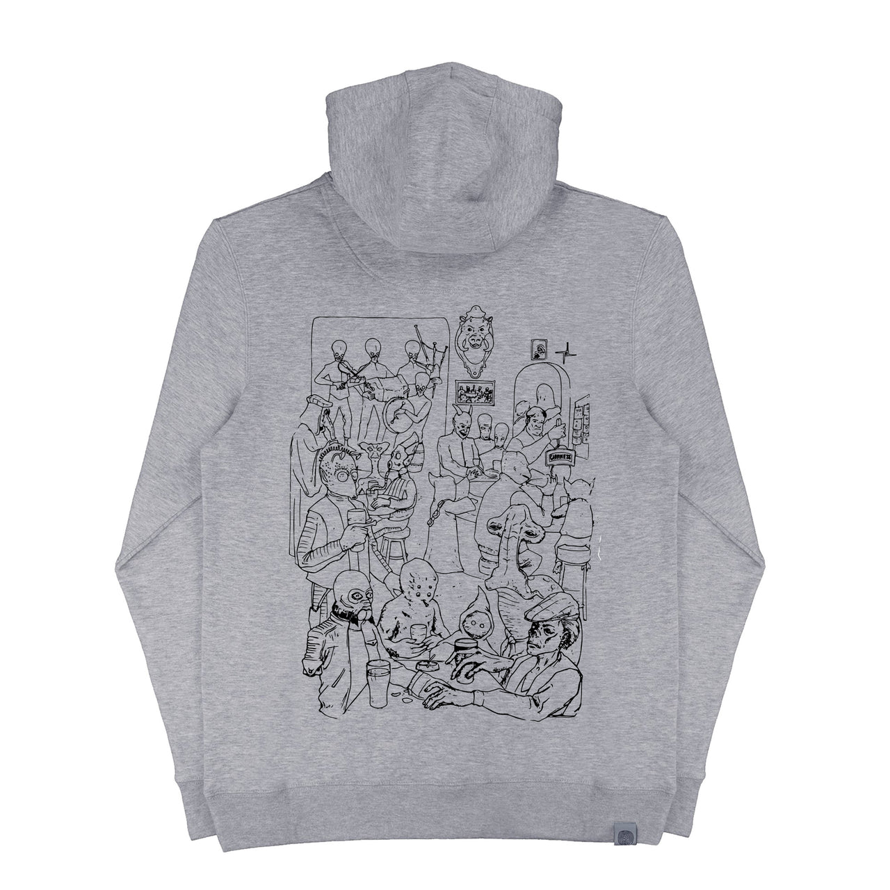 Cantina Bar X Hollywood Originals - Grey Hoodie