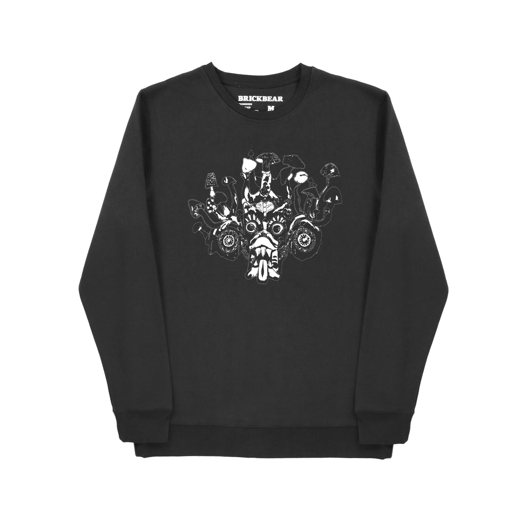 Mushie Baesht White - Black Sweatshirt - XL & XXL