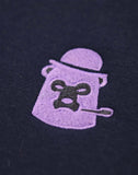 BrickBear X Hollywood Originals - Navy Sweat - Purple Bear