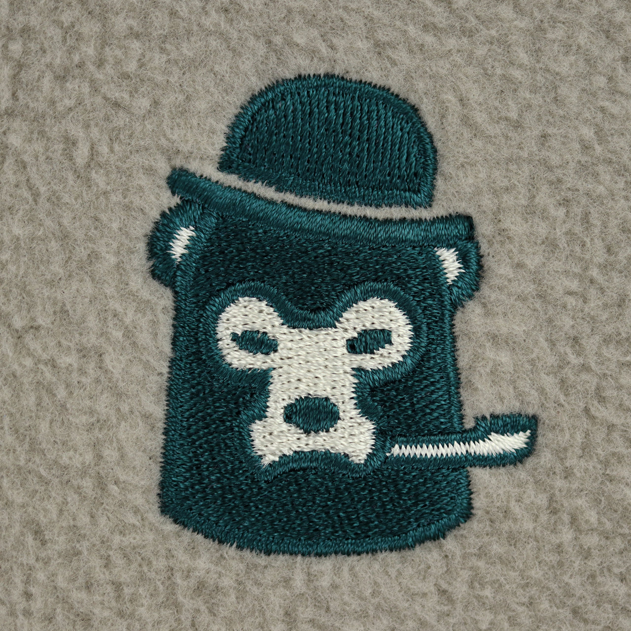 Polar Fleece - Full Zip - Beige/Forest