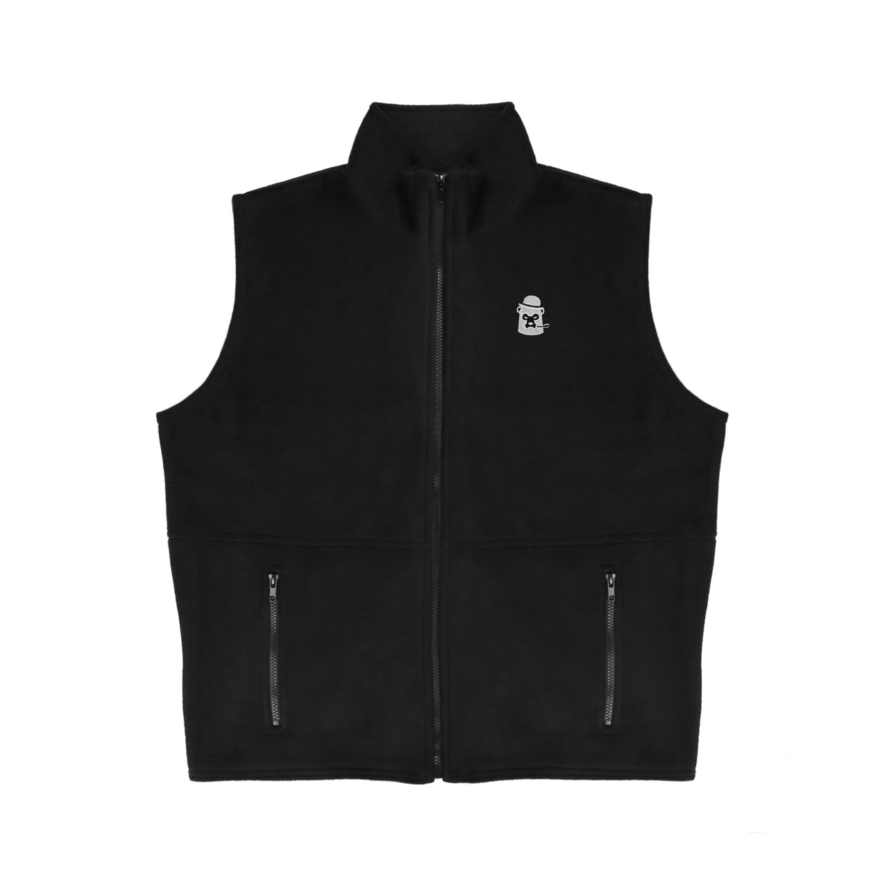 Polar Fleece - Gilet - Black/Silver