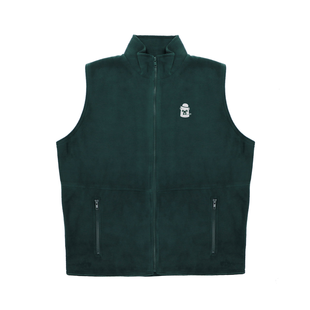 Polar Fleece - Gilet - Green/Silver