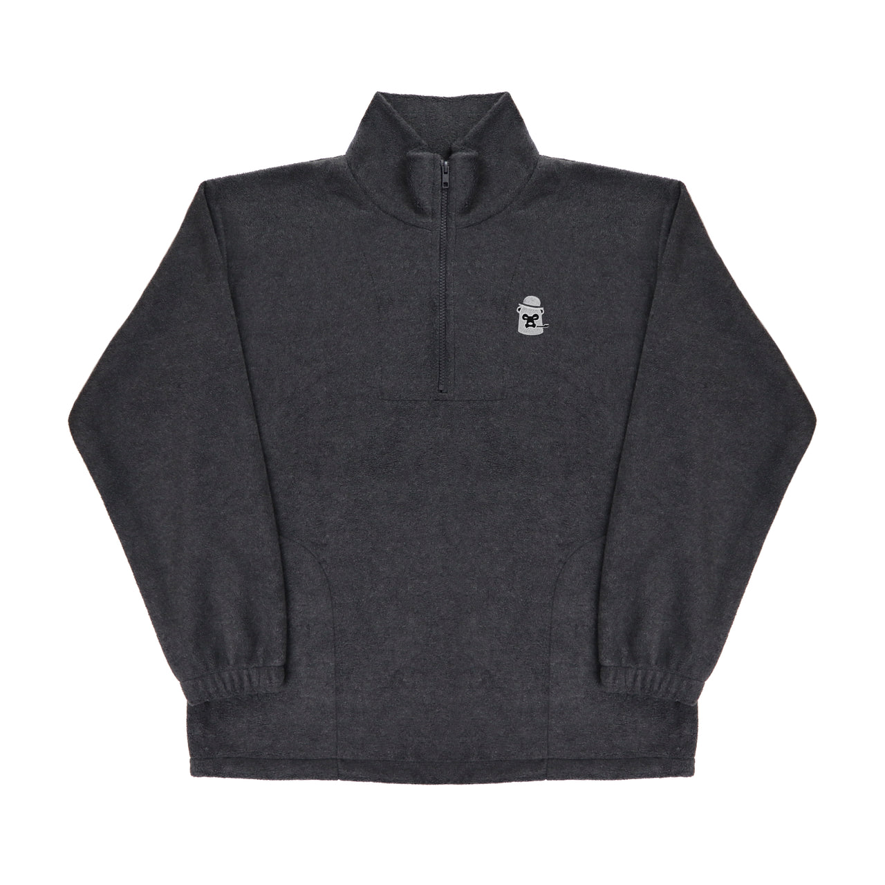 Polar Fleece - Half Zip - Grey/Silver