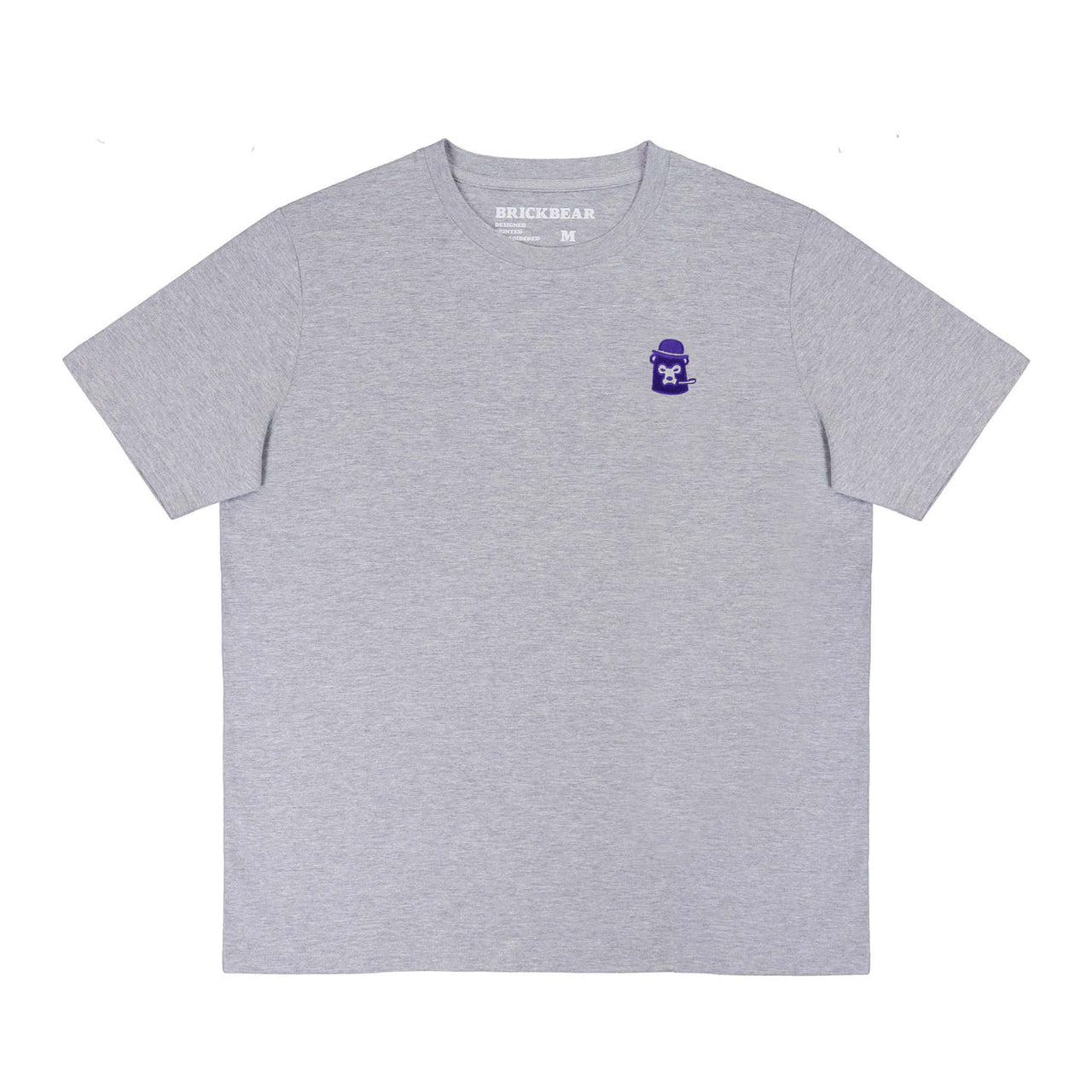 Purple Bear -Grey T-Shirt