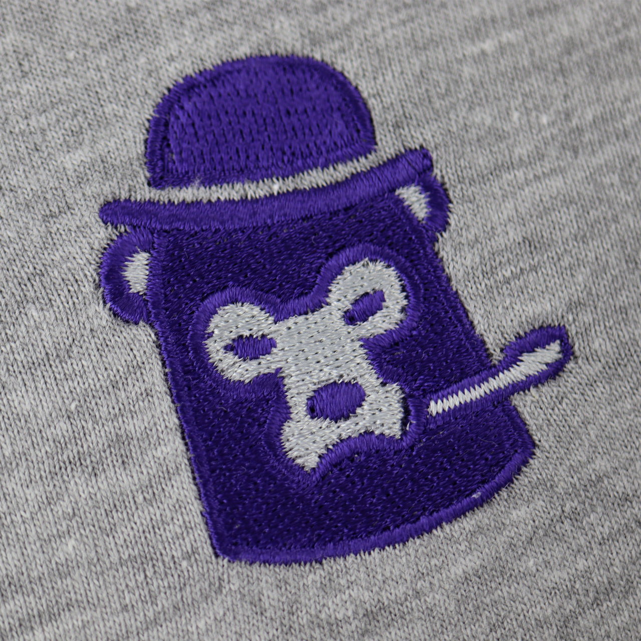 Purple Bear -Grey T-Shirt